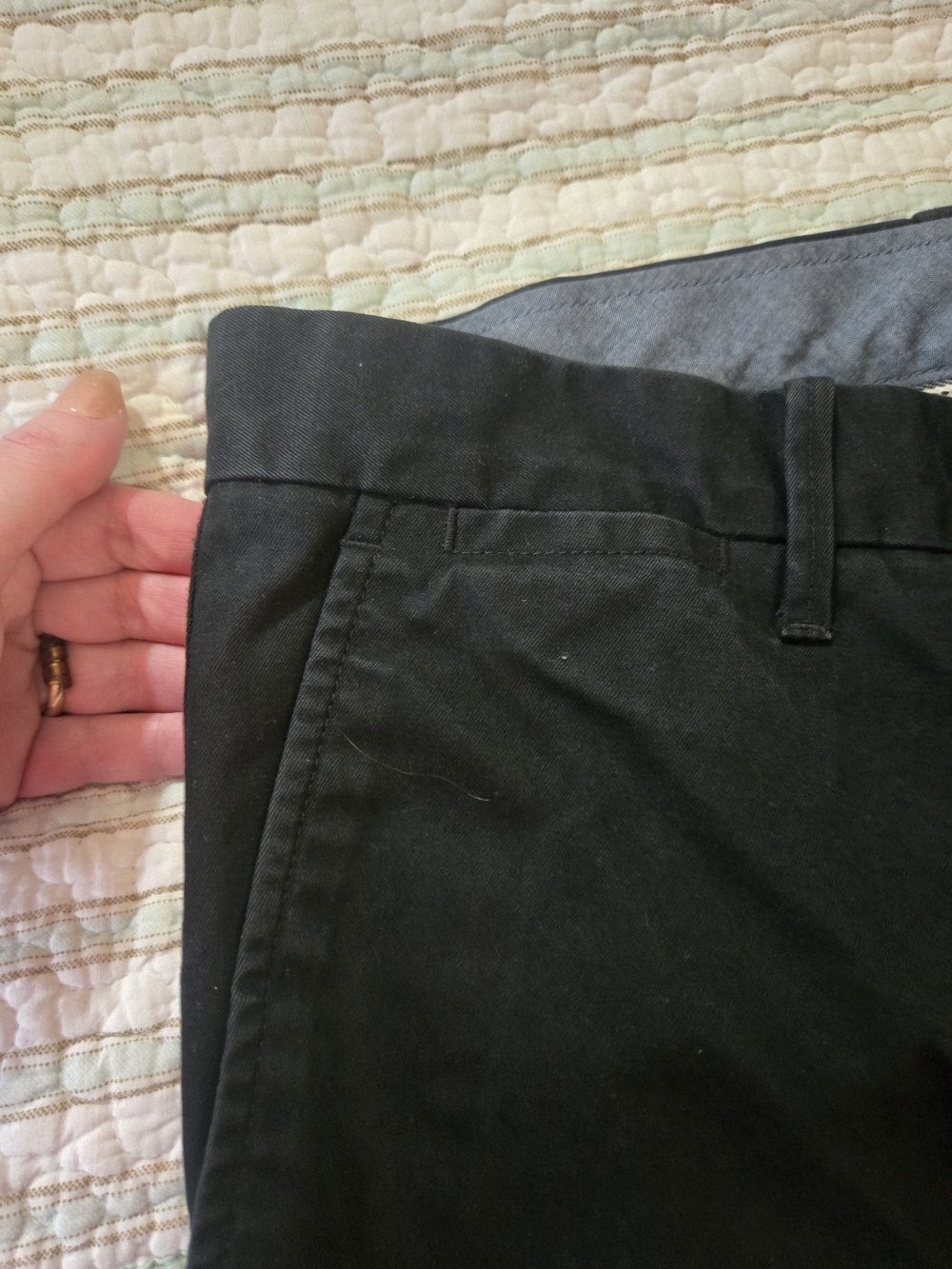 3 For $15 GAP Men’s Straight Leg Pants in Black 32x32 NWOT - Picture 3 of 7